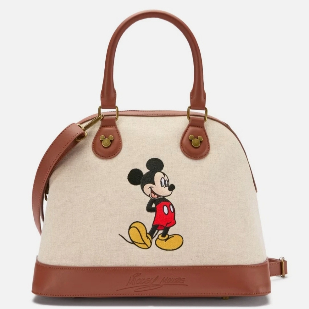 Disney Embroidered Canvas Satchel